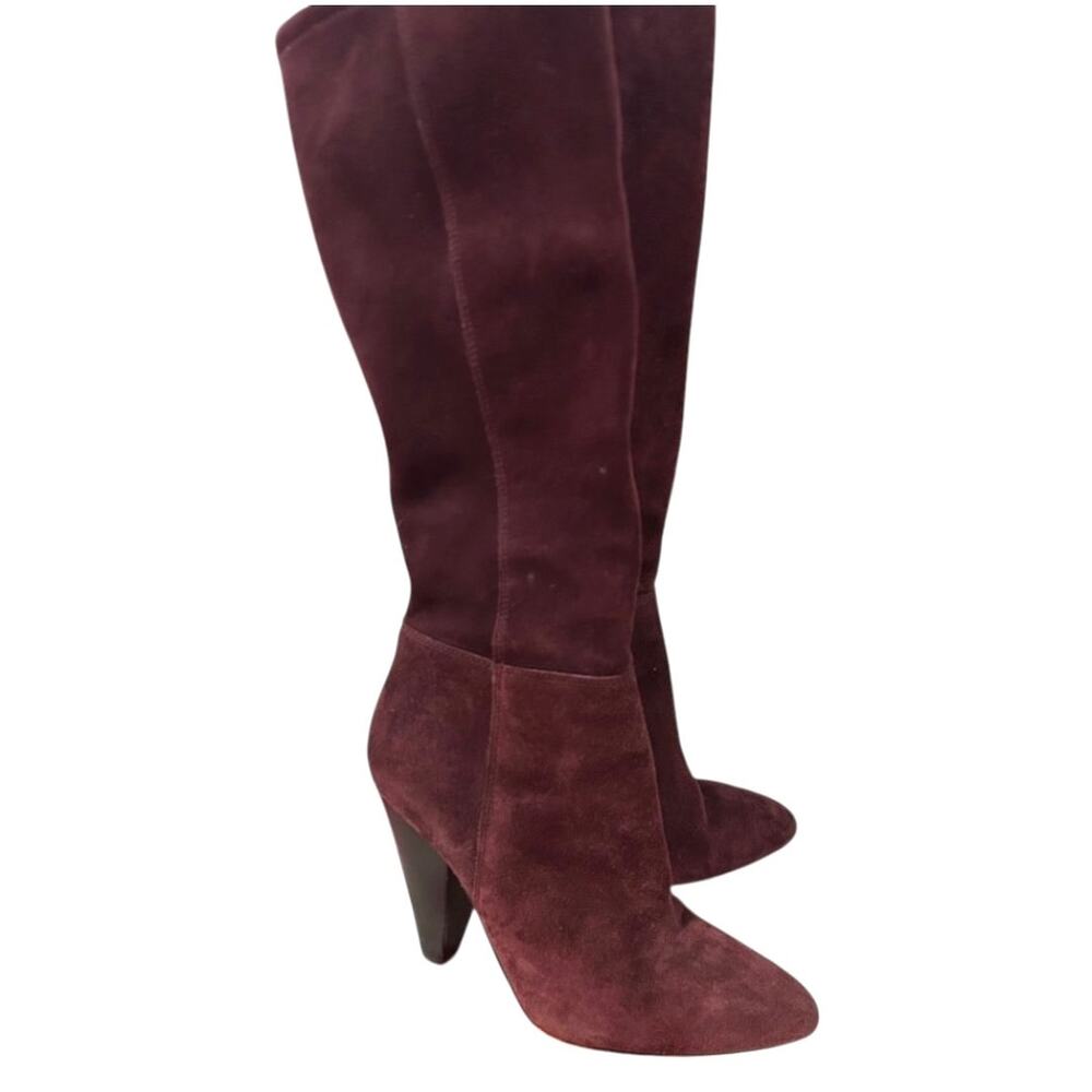 Vince Camuto Dark Plum Suede Knee High‎ Boots